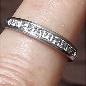 Scott Kay diamond wedding or anniversary band ring. Solid palladium pd950